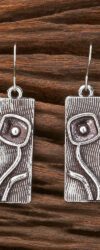 Women Silver-Plated Oxidized Earrings