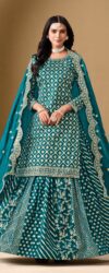 Pakistani Wedding Wear Rama Art Silk Lehenga